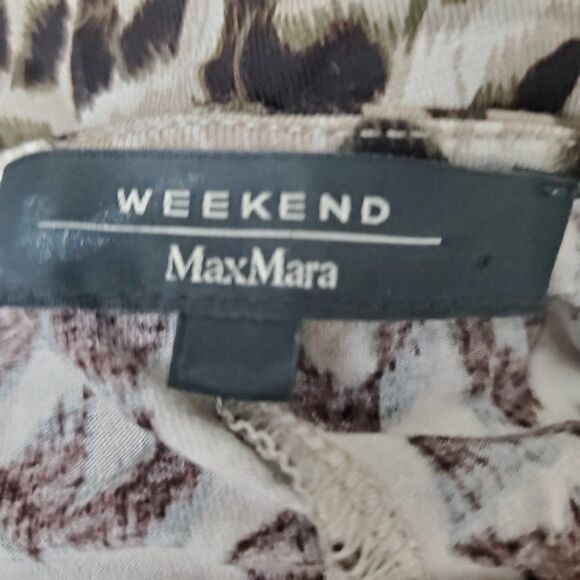 𝅺weekend Max Mara Leopard Print Dress M - Picture 8 of 9